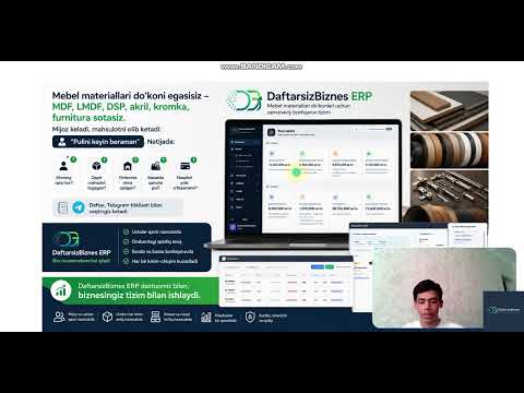 Mebel materiallari do‘koni uchun ERP | DaftarsizBiznes